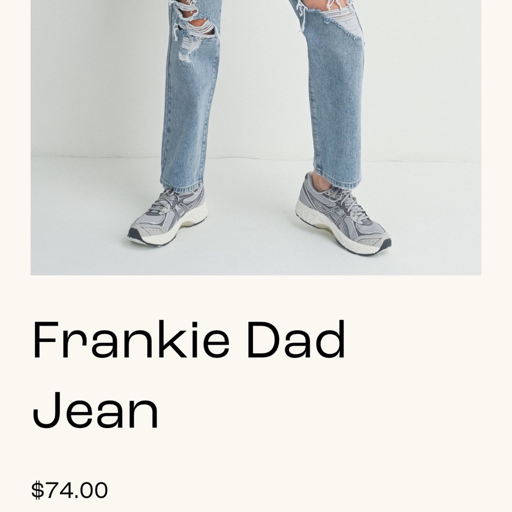 Light Denim High Rise Dad Jean - Picture 6 of 6